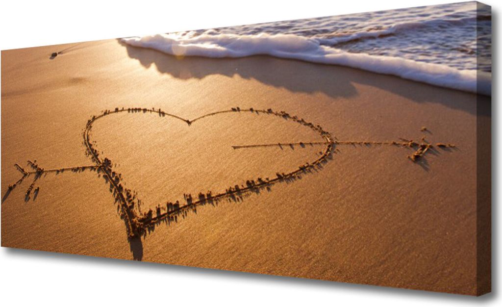 Tulup Leinwand-Bilder 125x50 Wandbild Canvas Kunstdruck Strand Kunst