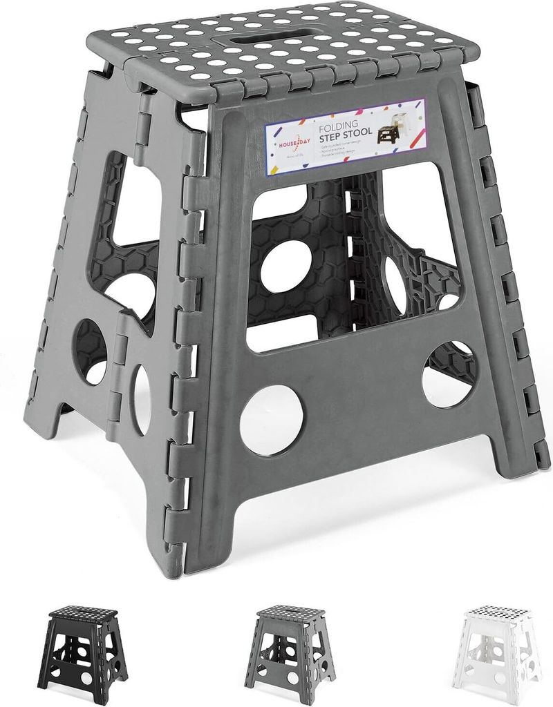 Tritthocker Klappbar Klapphocker Faltbar Höhe 40cm für Produktbild 