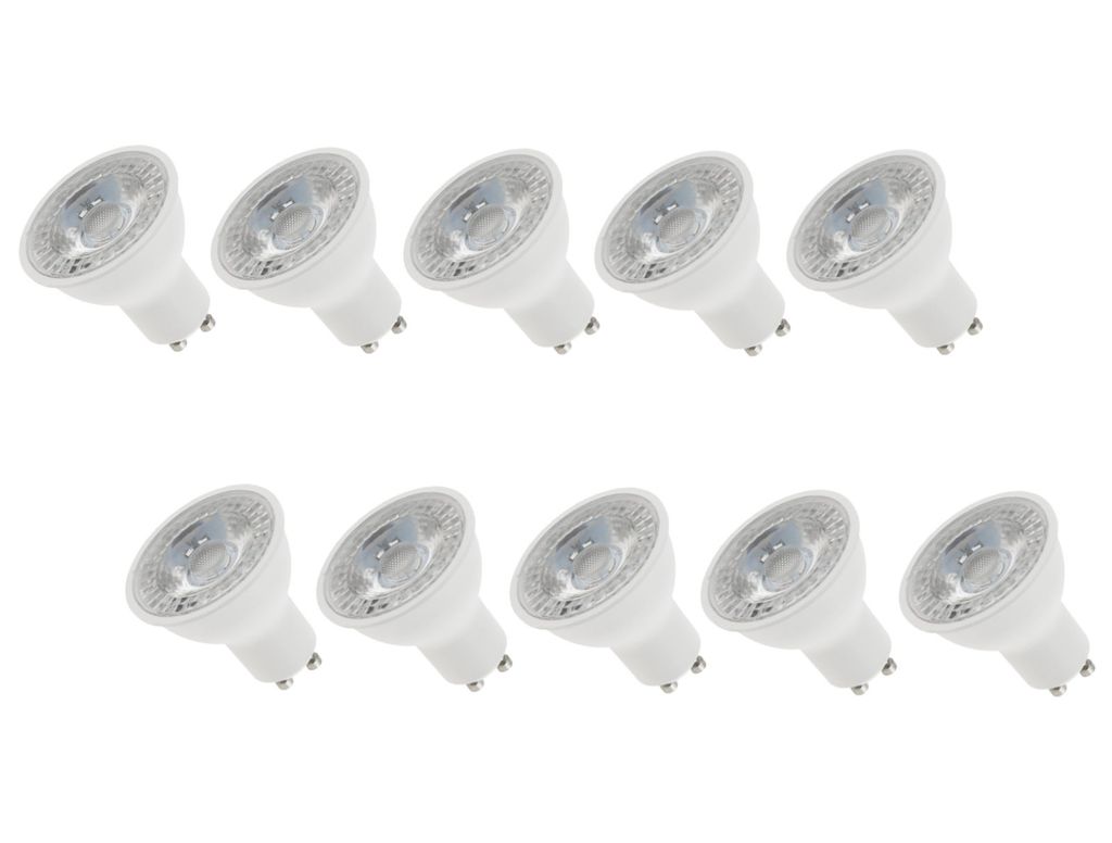 10er PACK - LED Spot GU10 38° - 6W warmweiß