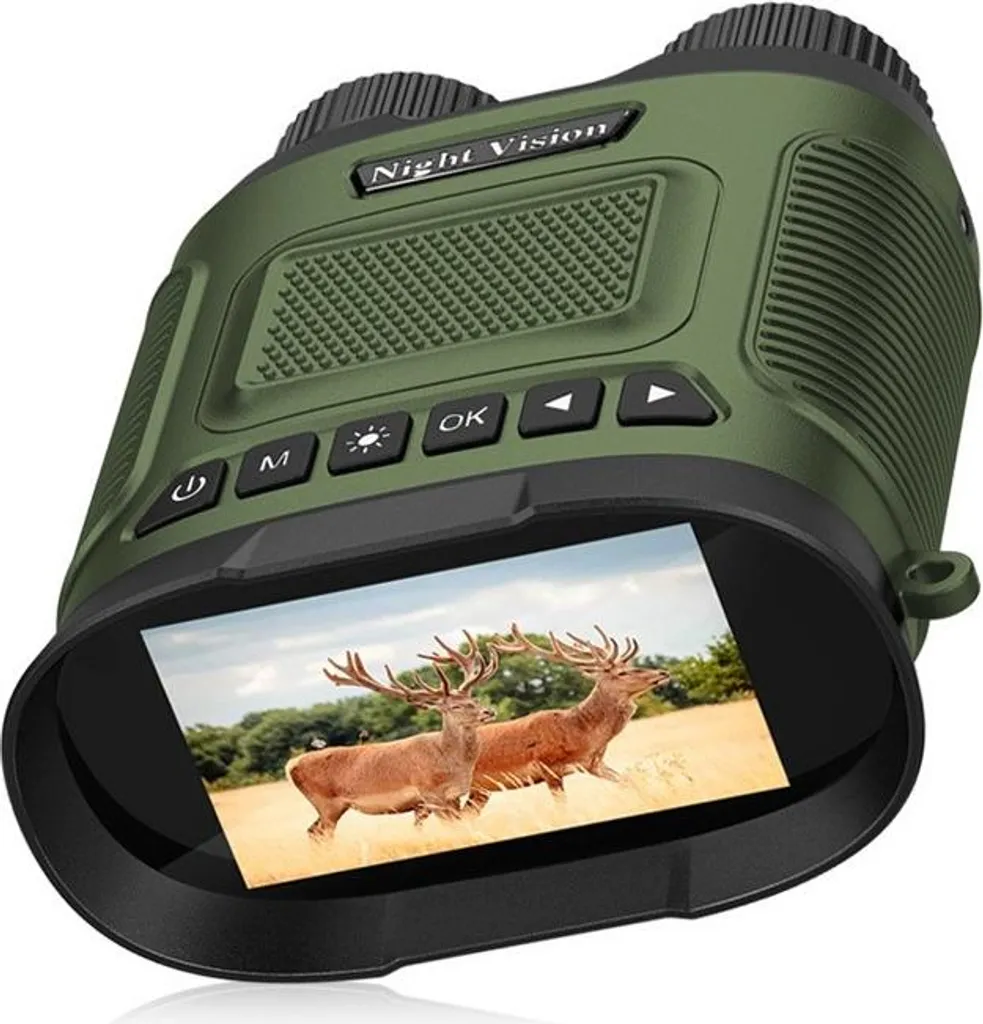 Jumelles de Vision Nocturne HD Infrarouge Portables avec Zoom 8x Vert