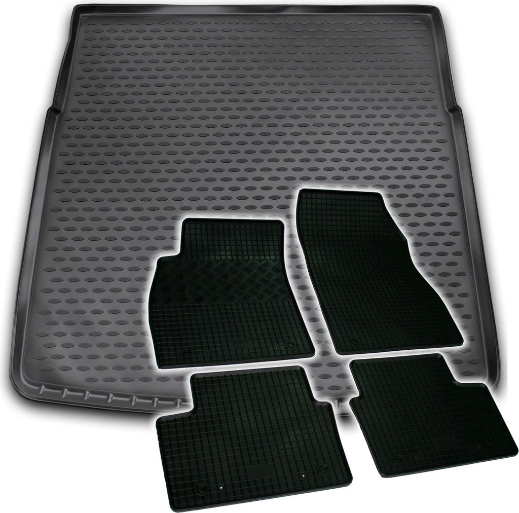 Gummi Kofferraumwanne + Fußmatten Set für Opel Insignia A Kombi, Bj. 2008-2016