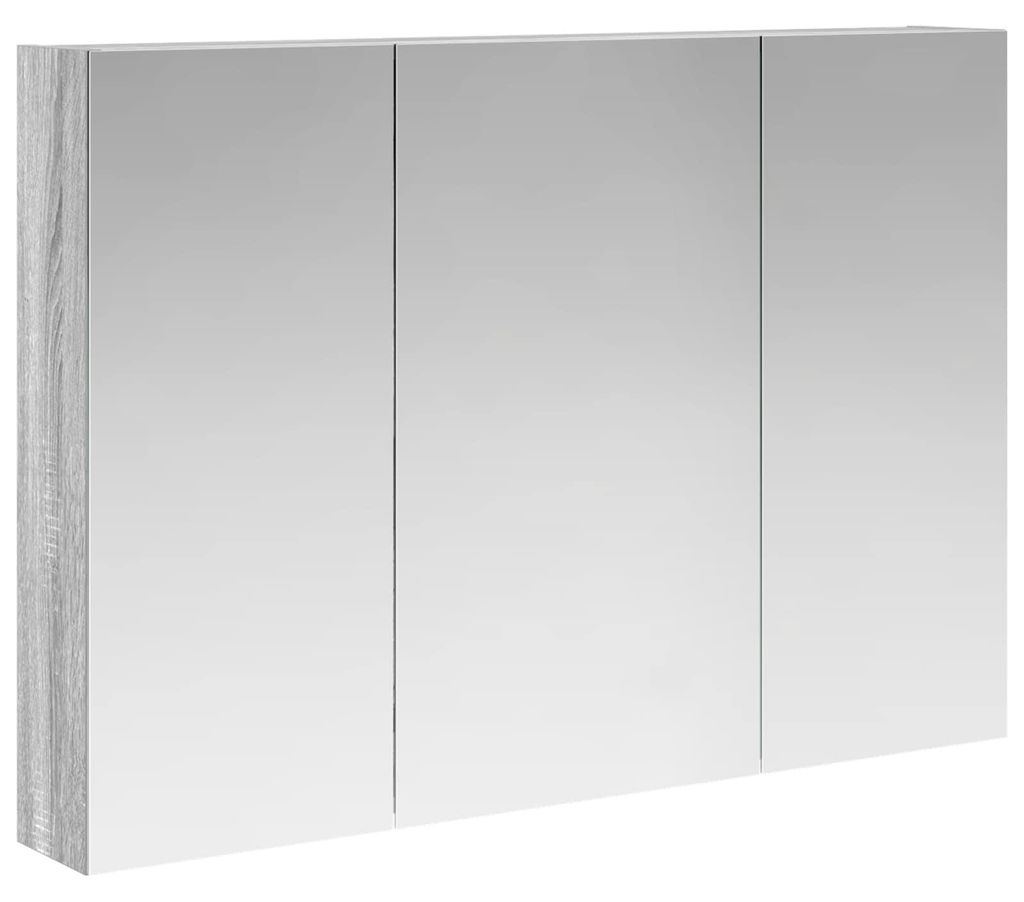 Badezimmerspiegelschrank Graues Sonoma 100 x 14,5 x 70 cm