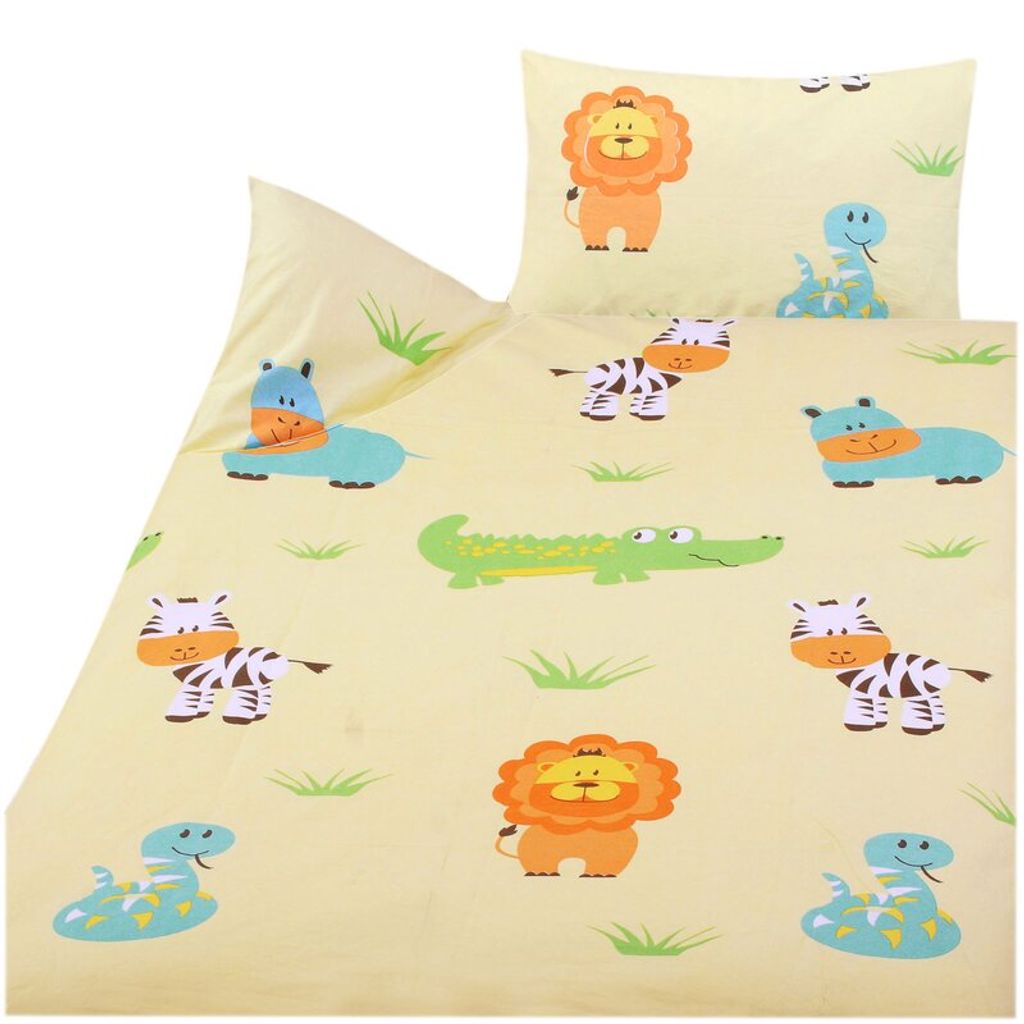 Rawstyle Babybettwäsche Set 4-tlg. - Eulen Grau/Orange