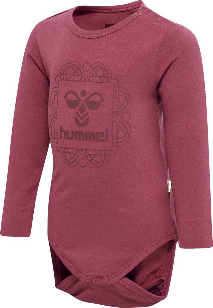 hummel hmlHELGA langarm Baby-Body 4698 - earth red 80