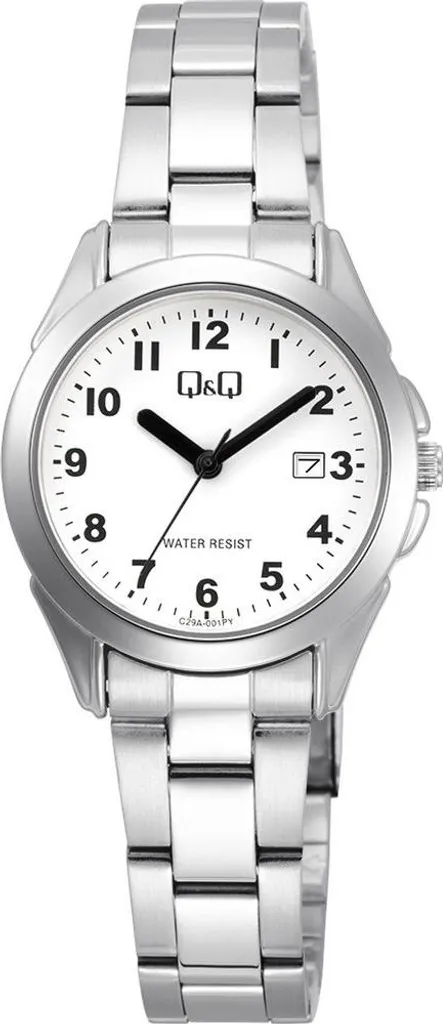 Montre-bracelet Analogique Q&Q C29A-001PY avec Cadran Blanc et Noir