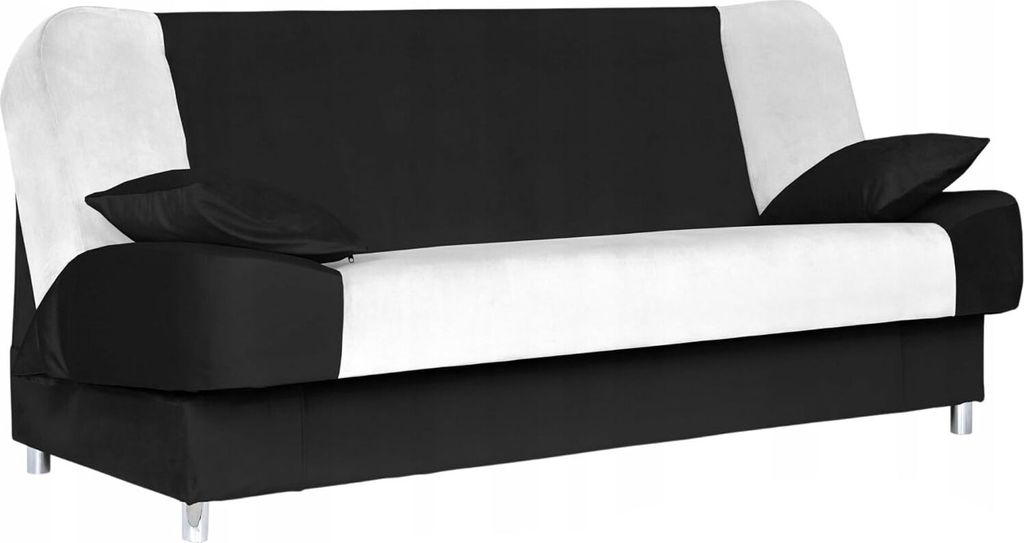 Family Meble Couch Sara Duo Schlafsofa Schlafcouch mit Bettkasten Freistehendes Lounge Sofa Bequem zum Entspannen Für Wohnzimmer Wartezimmer(R31/1)