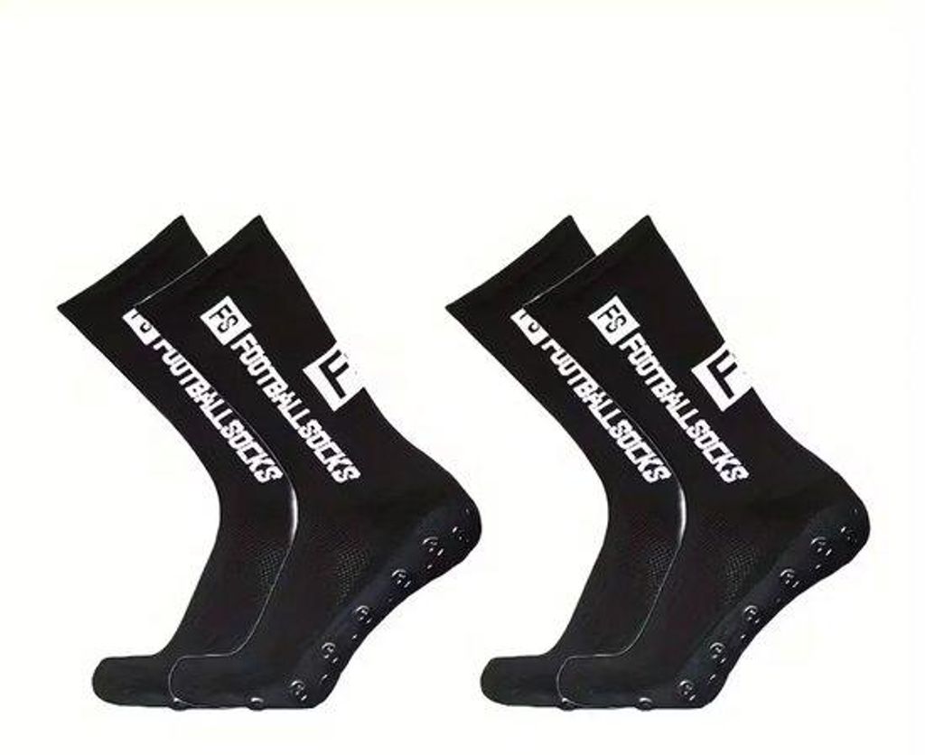 Antislip Sportsokken für Männer und Frauen - Herren Sportsokken - Damen Sportsokken - Anti-Slip Laufschuhe - schwarze Sportsokken - Größe 39-46