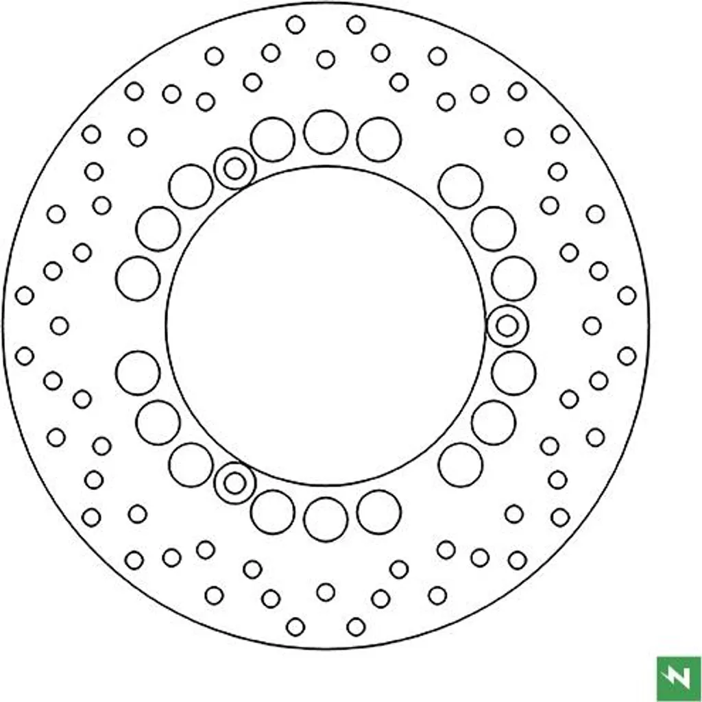Disque de frein rigide DF4121A 5mm épaisseur et diamètre de 267 mm