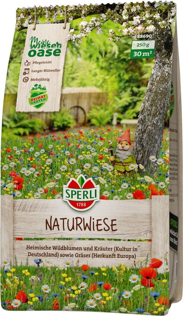 SPERLI Rasensamen Naturwiese heimische Wildblumen 0,25 kg Produktbild 