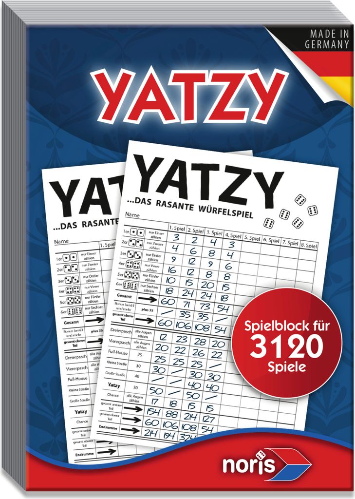 Noris Spiele Yatzy Spielblock; 606194305 Produktbild 