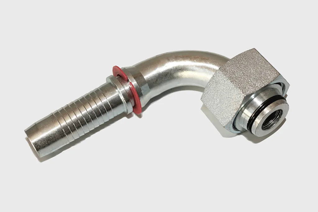 Raccord hydraulique coudé DKOS 90° DN20 pour engins et maintenance
