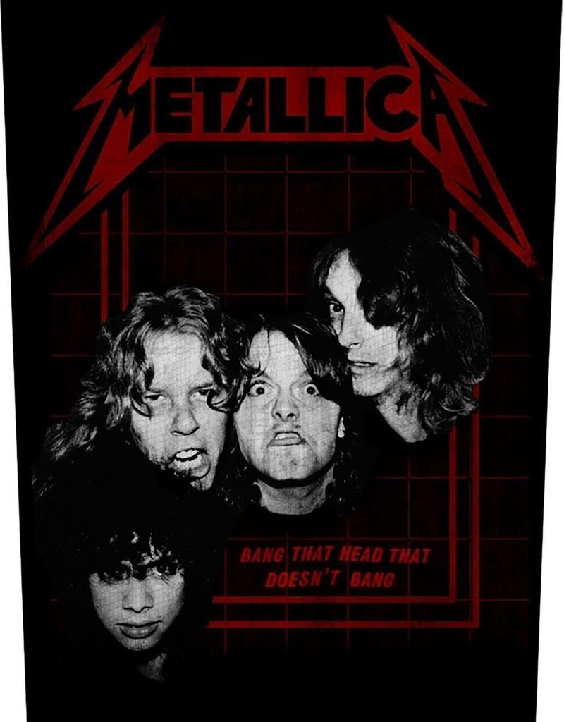 Metallica Bang That Head Aufnäher zum Aufnähen