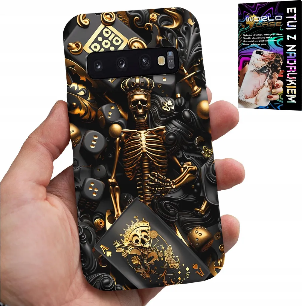 Custodia Samsung S10 Plus Poker Ace + Pellicola - Protezione Uomo