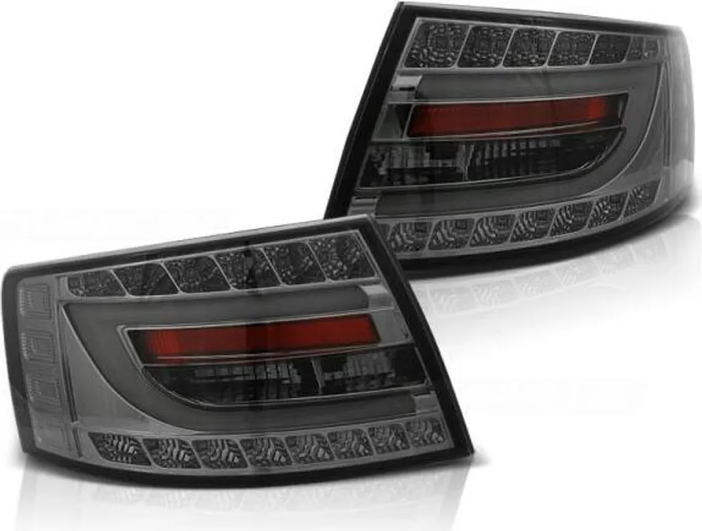 Phares Arrière LED Audi A6 C6 Berline 04-08 Blocs Optiques Fumés 7-PIN