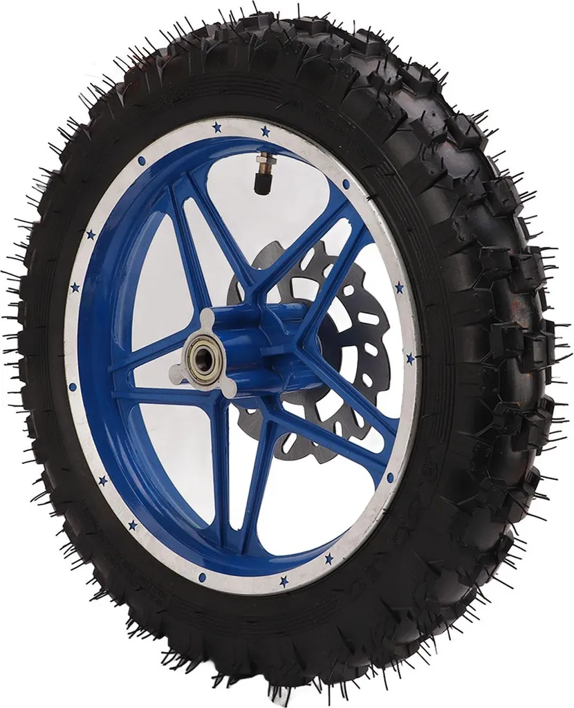 Roue Avant Dirt Bike 2.50-10 Complète avec Disque et Pignon de Jante