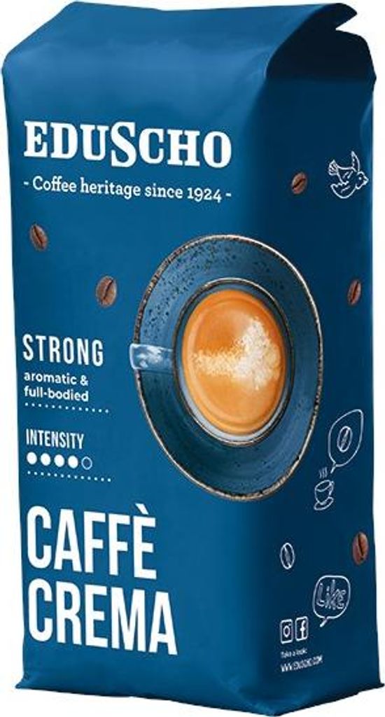 TCHIBO EDUSCHO CREMA STRONG koffiebonen, 1000 gram Productafbeelding 