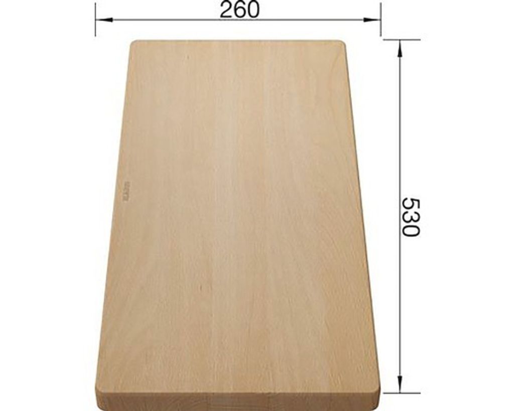 BLANCO 218313, Obdélníkový, Dřevo, Dřevo, 530 mm, 260 mm, 1 Obrázek produktu 