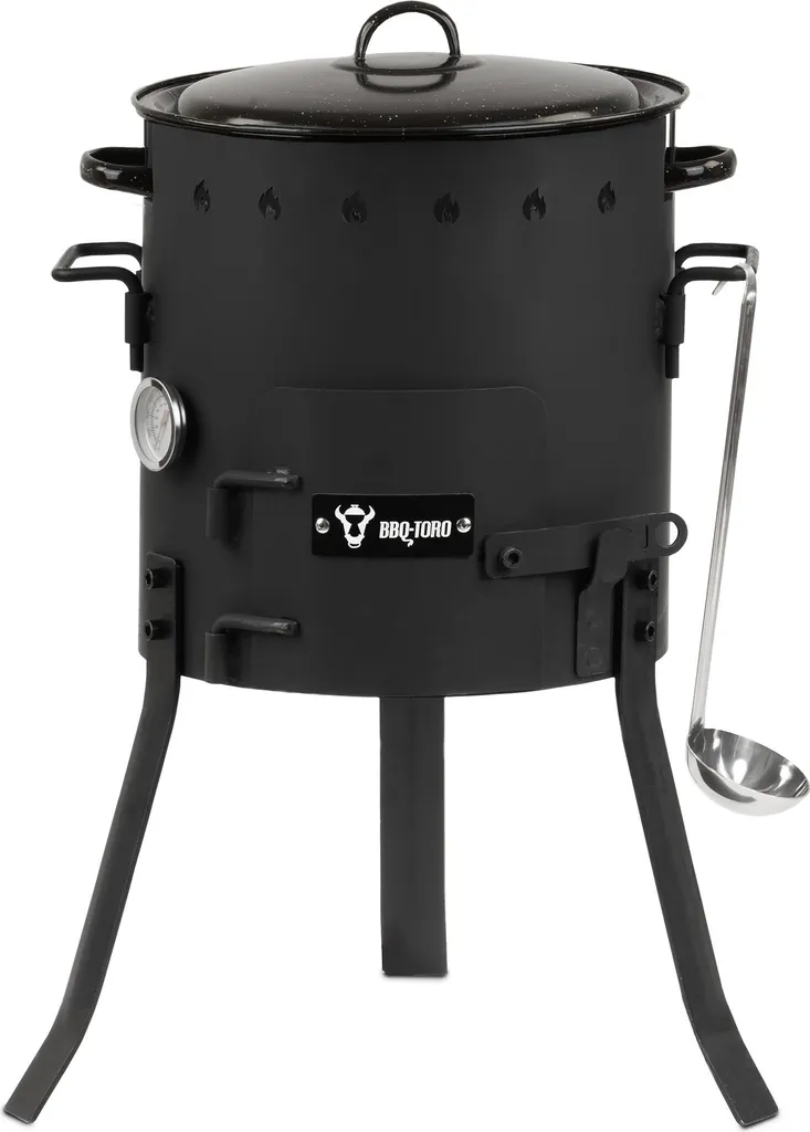 Cuisiner en Plein Air : Four à Ragoût 29 cm Complet pour Soupe et Grill