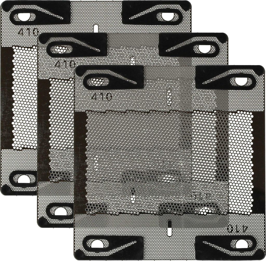 vhbw 3x Scherblatt Ersatz für Braun 410 für Rasierer Silber