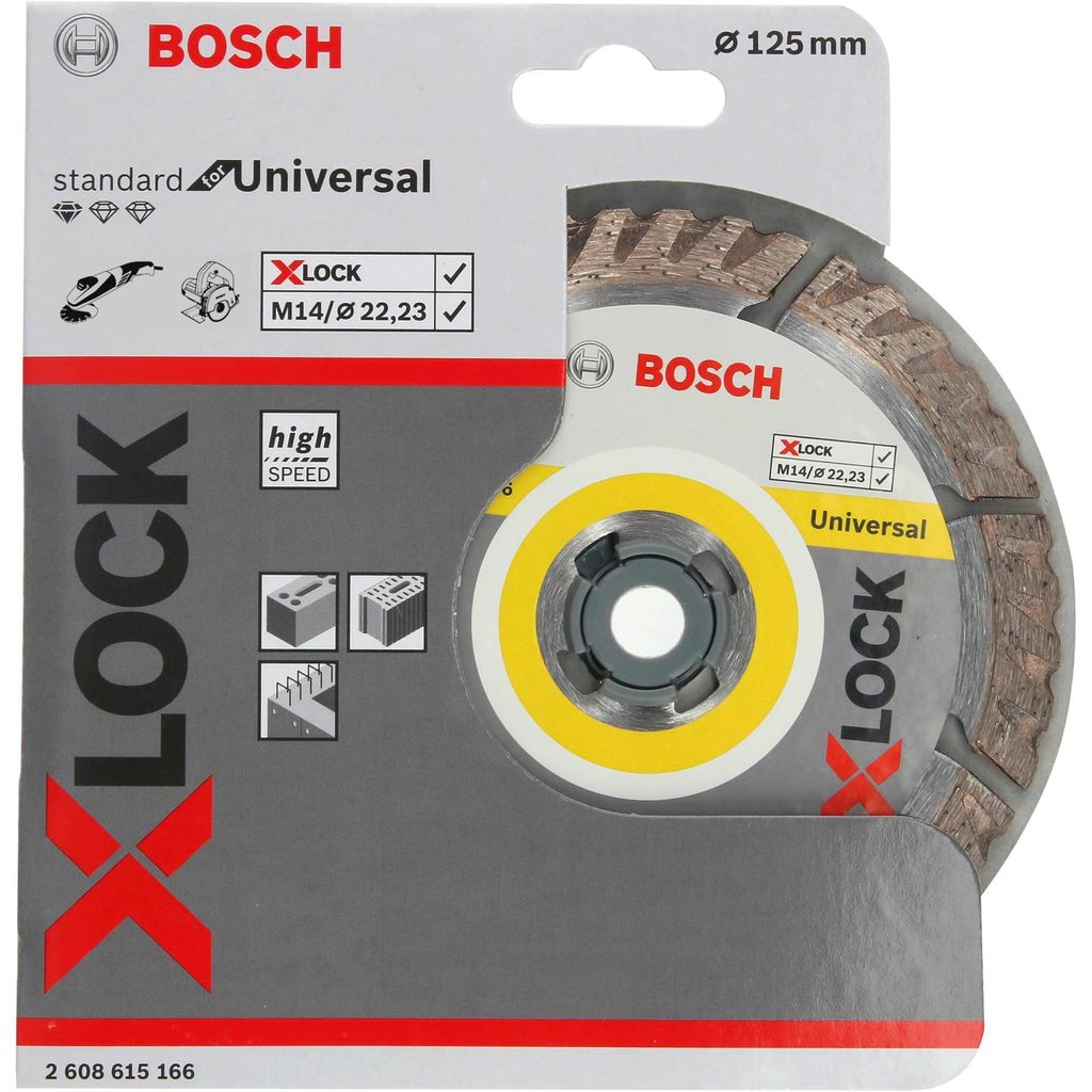 2 Stück Diamanttrennscheibe Bosch Universal 125x22,23x1,6 Beton Stein Keramik 