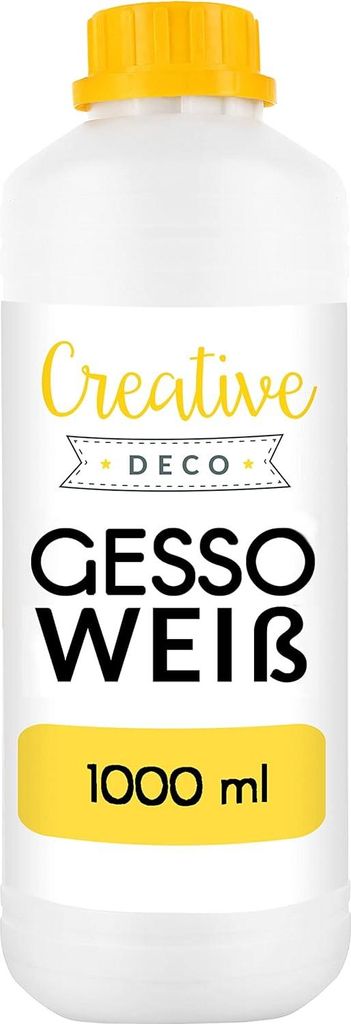 Creative Deco Podkład Akrylowy Gesso Białe | 1L | Zdjęcie produktu 
