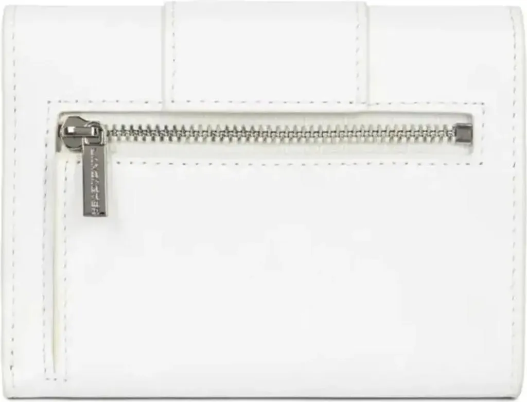 Lancaster Portefeuille Paris Ily Blanc en Cuir de Vachette Véritable