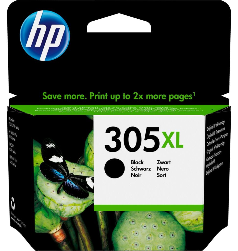 HP Černá originální inkoustová kazeta 305XL s vysokou Obrázek produktu 