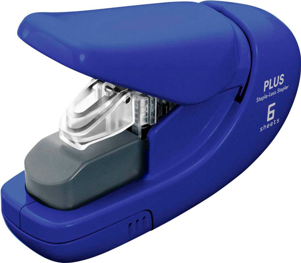 Plus Japan 31147 Cucitrice senza punti metallici - blu, Immagine del prodotto 
