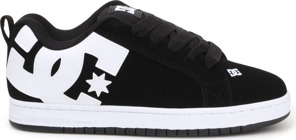 DC Court Graffik Sneaker Männer Low-Cut Leder Schwarz EU 43 Produktbild 