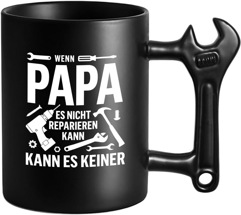 Papa Tasse mit Schraubenschlüssel Griff, Produktbild 