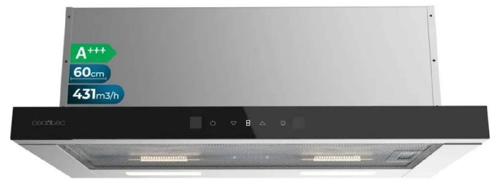 Hotte télescopique Flux TLM 606500 Inox : stoppez odeurs et graisses