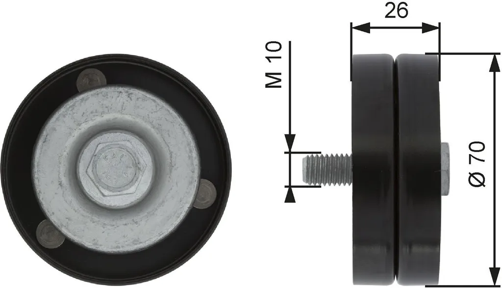 GATES T36363 Poulie de Renvoi Courroie pour Voyager IV et Cherokee KJ