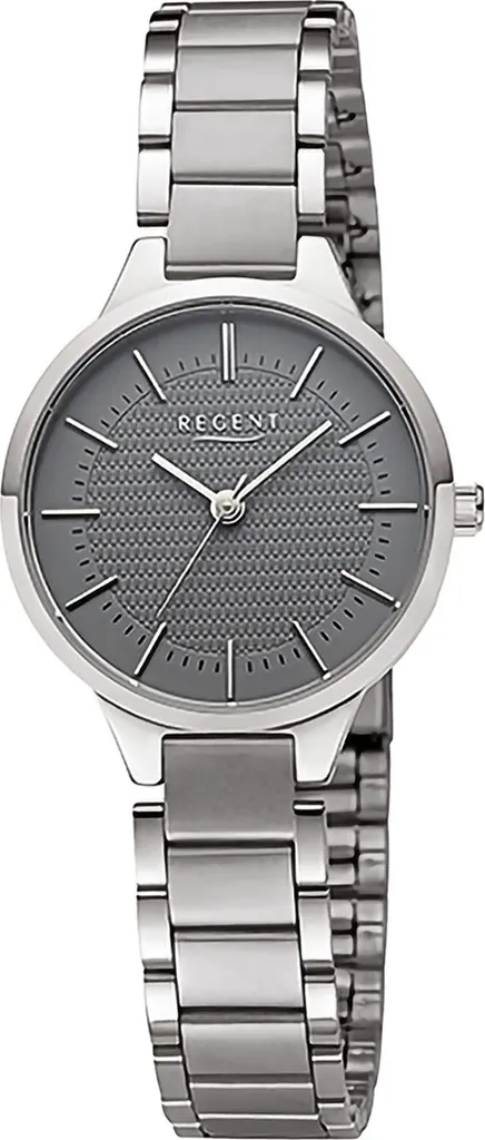 Orologio da donna Regent in metallo orologio da polso al quarzo argento grigio bracciale in metallo D2URF1501