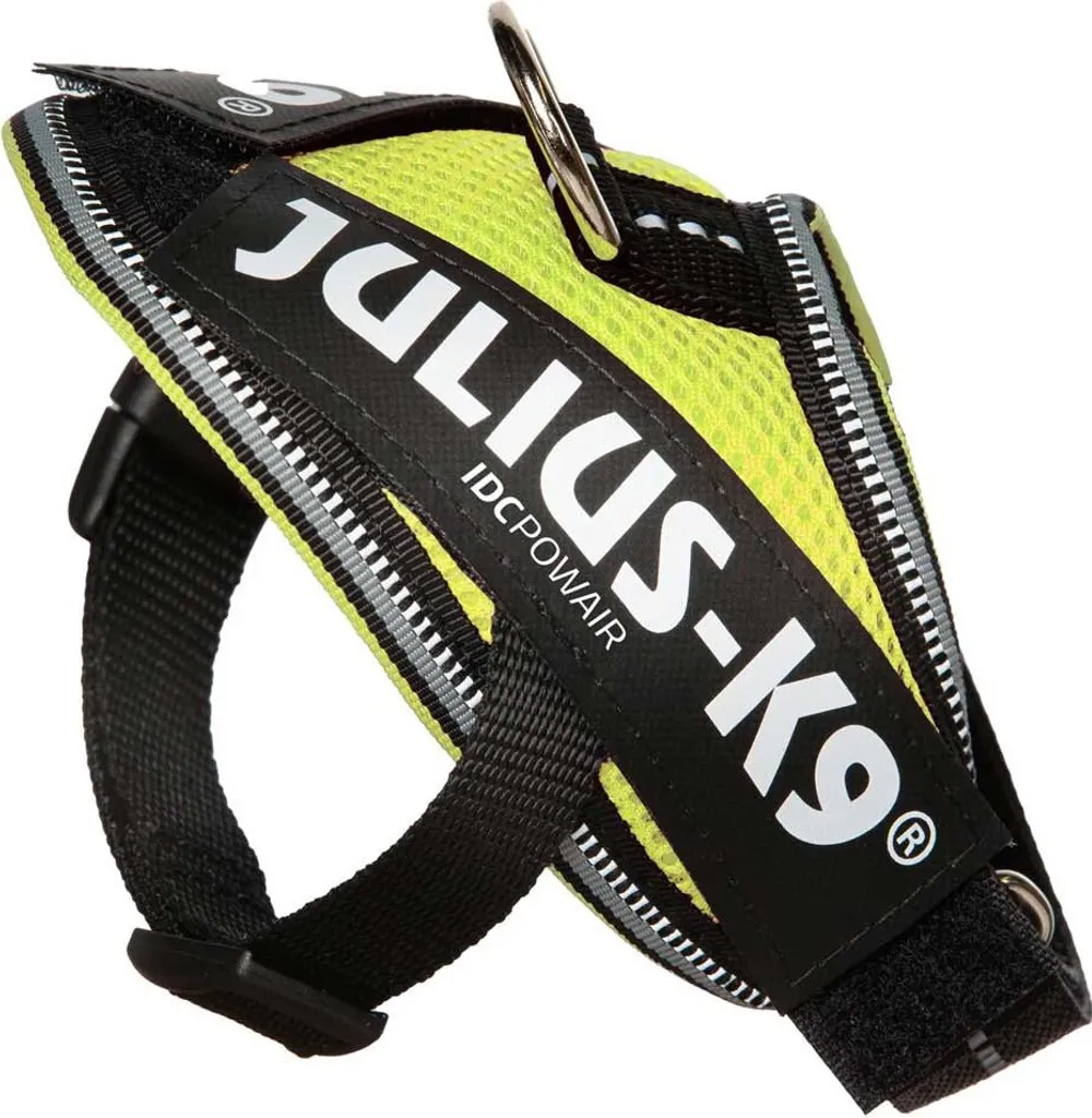 Harnais Chien Julius K9 IDC Powair XXS Néon Léger et Ultra-Aéré 3D