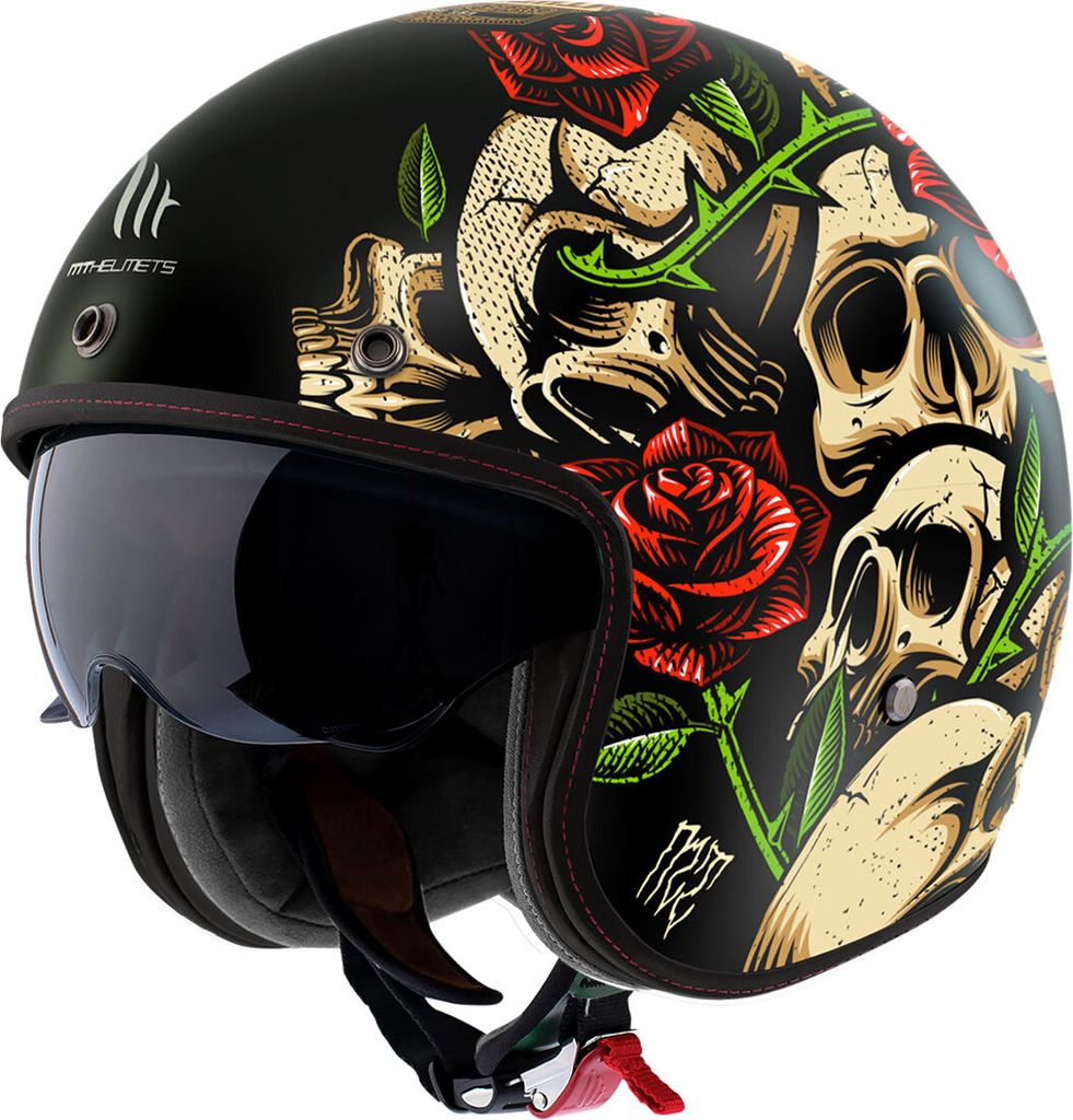 Casco Jet MT Helmets Le Mans 2 SV S Breakout B9 Nero Lucido Immagine del prodotto 