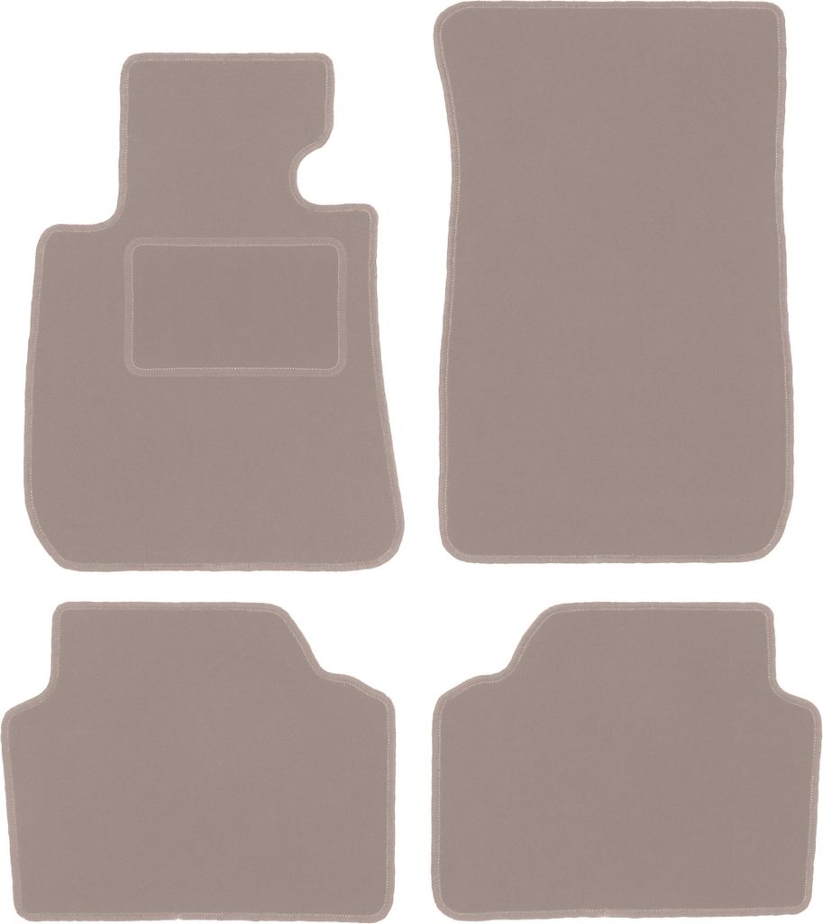 Velours-Autoteppiche für: BMW 3 E90 Limousine (2004-2011) Beige