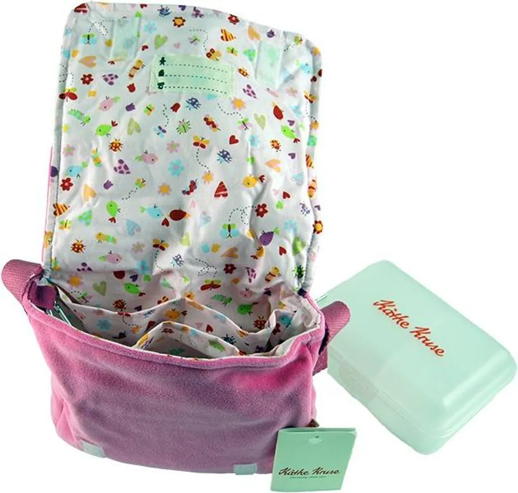 Sac maternelle rose anti-fuite Käthe Kruse avec boîte à lunch