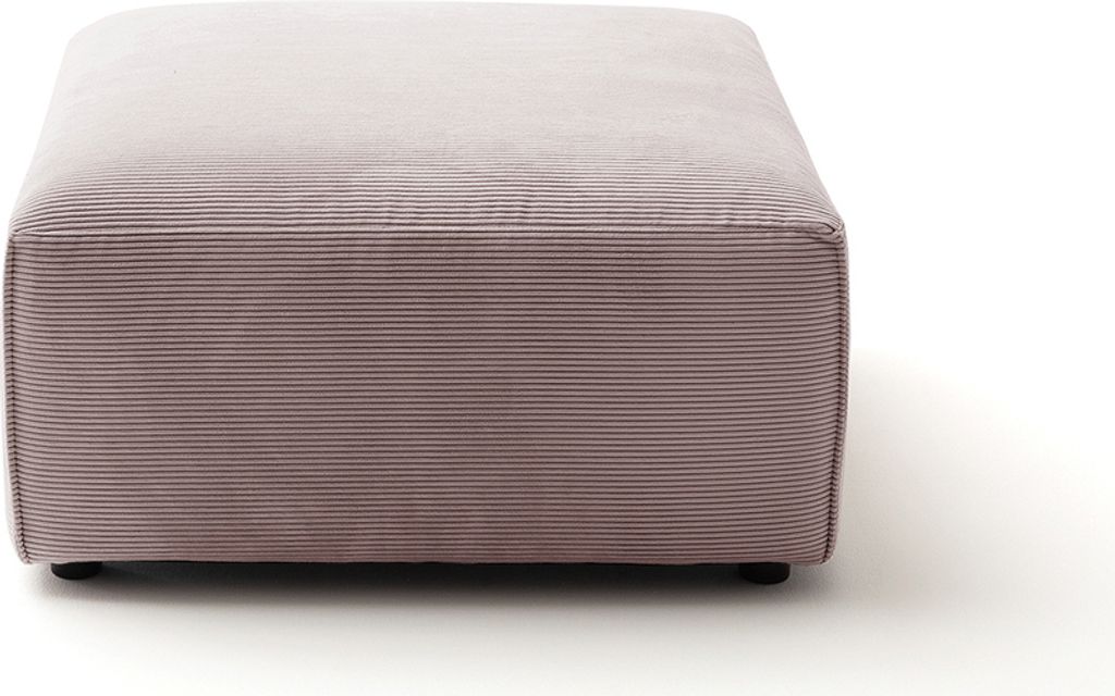 KAWOLA Hocker RANI Polsterhocker Feincord rosa