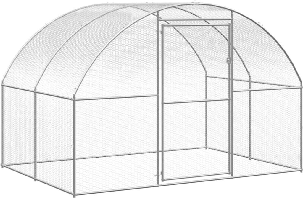 Kurnik zewnętrzny 3x2x2 m Stal ocynkowana Zdjęcie produktu 