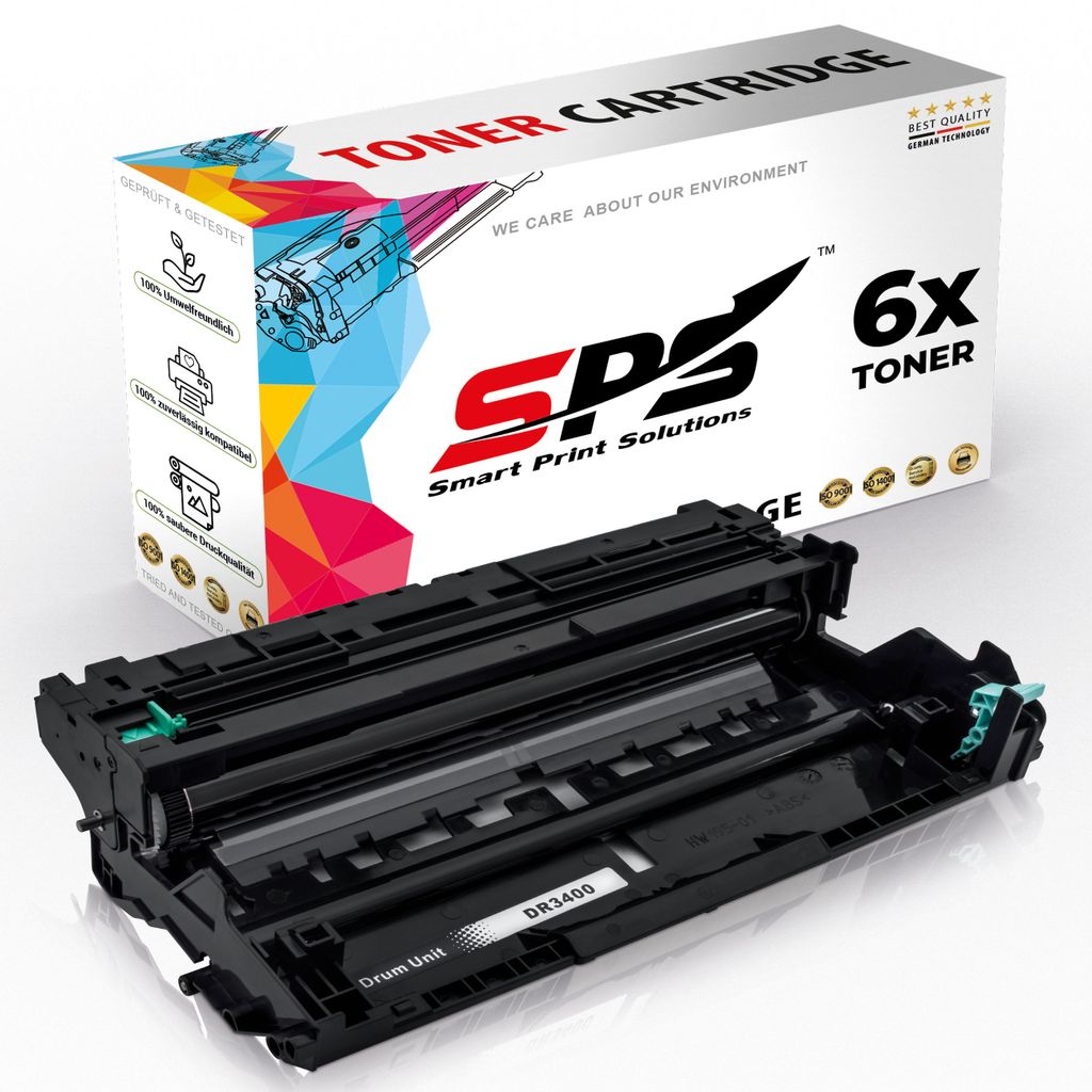 6x Trommel DR3400 DR-3400 Kompatibel für Brother HL-L6400 Drucker