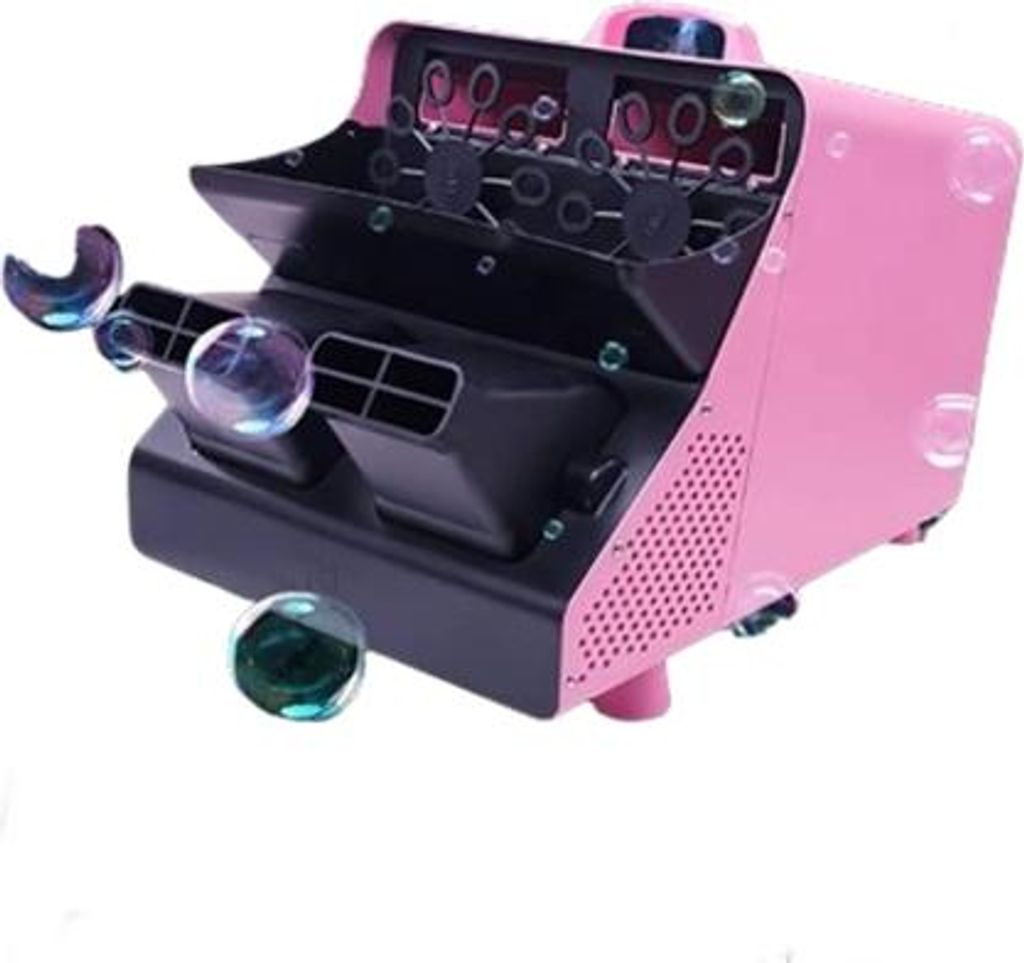 Ballonmaschine, DEPOX , kabellose Fernbedienung, pink