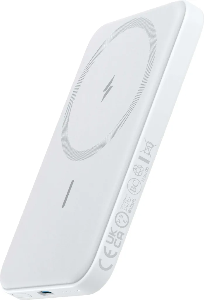 Batterie externe magnétique Anker 621 MagGo dolomite pour iPhone 15 14