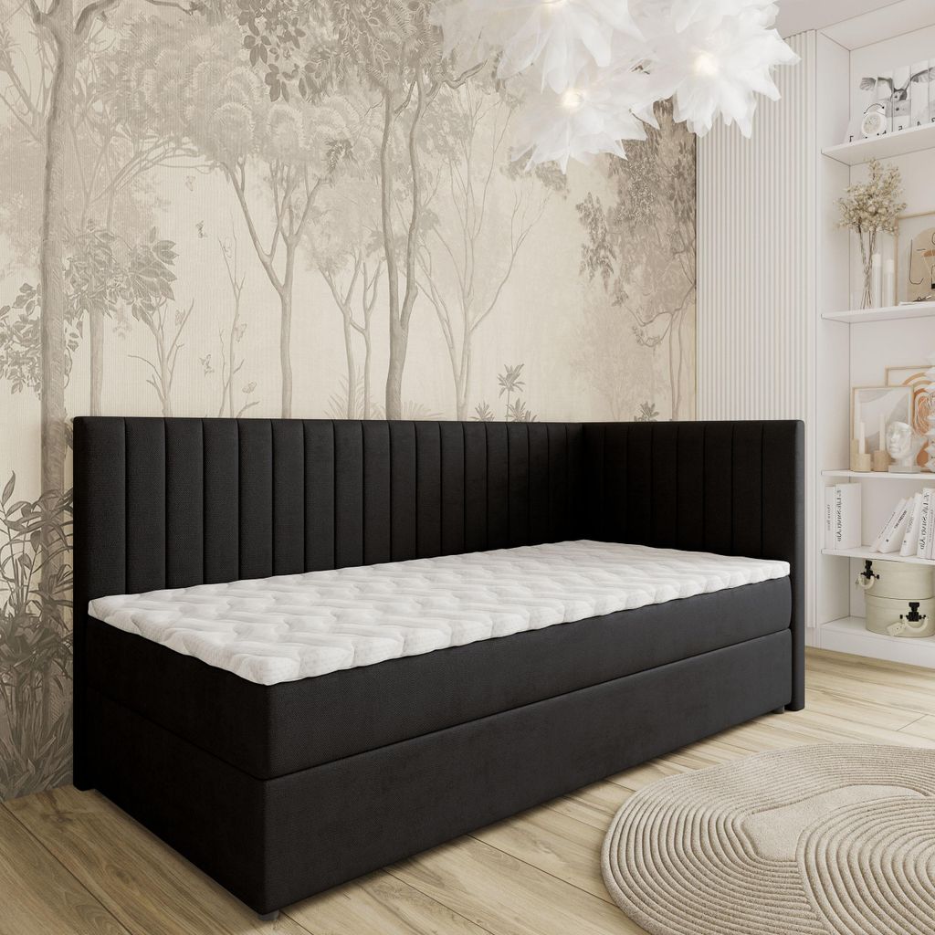 Masseno Boxspringbett ARIS 90x200 cm Komplett-Set mit Produktbild 