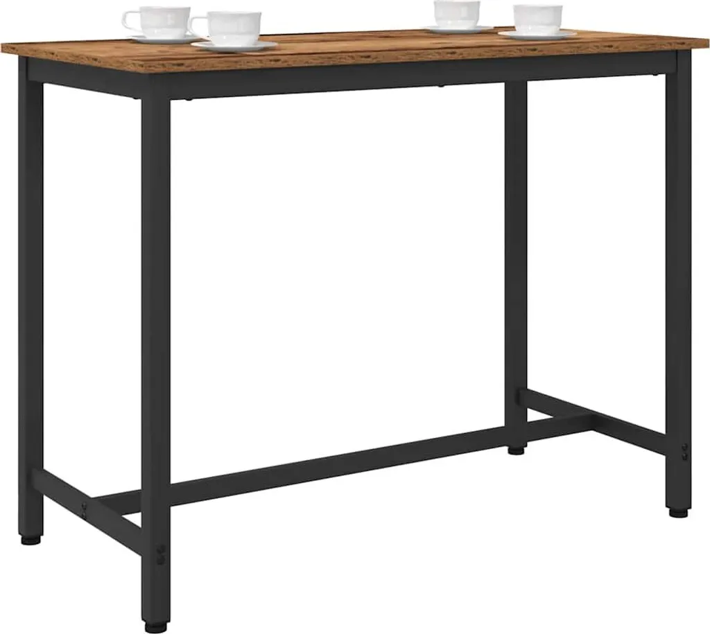 Tavolo in legno riciclato 100 x 50 x 76,5 cm Ingegneri Legno e acciaio