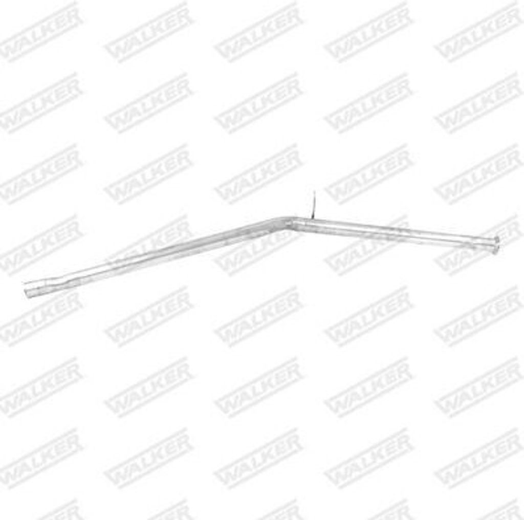 WALKER Abgasrohr Auspuffrohr passend für PEUGEOT 205 II (20A/C) 98752