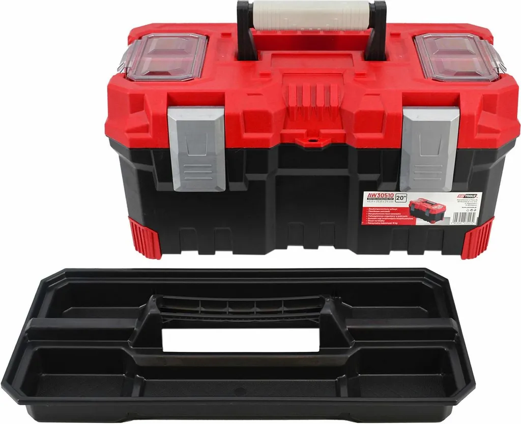 Portautensili Awtools 20 Pollici 49x26x24cm - Cassetta Robusta ABS