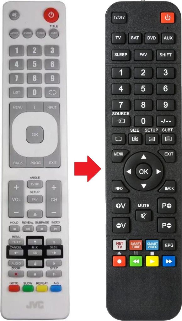 Fernbedienung passend für JVC LT55C550 | RMC3175