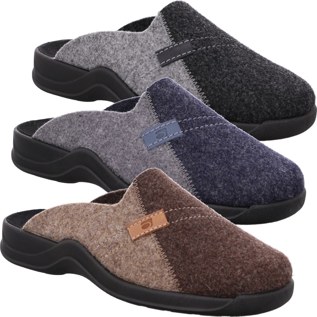 Rohde Herren Pantoffeln Hausschuhe Filz Vaasa-H 2731, Größe:44 EU, Farbe:Braun