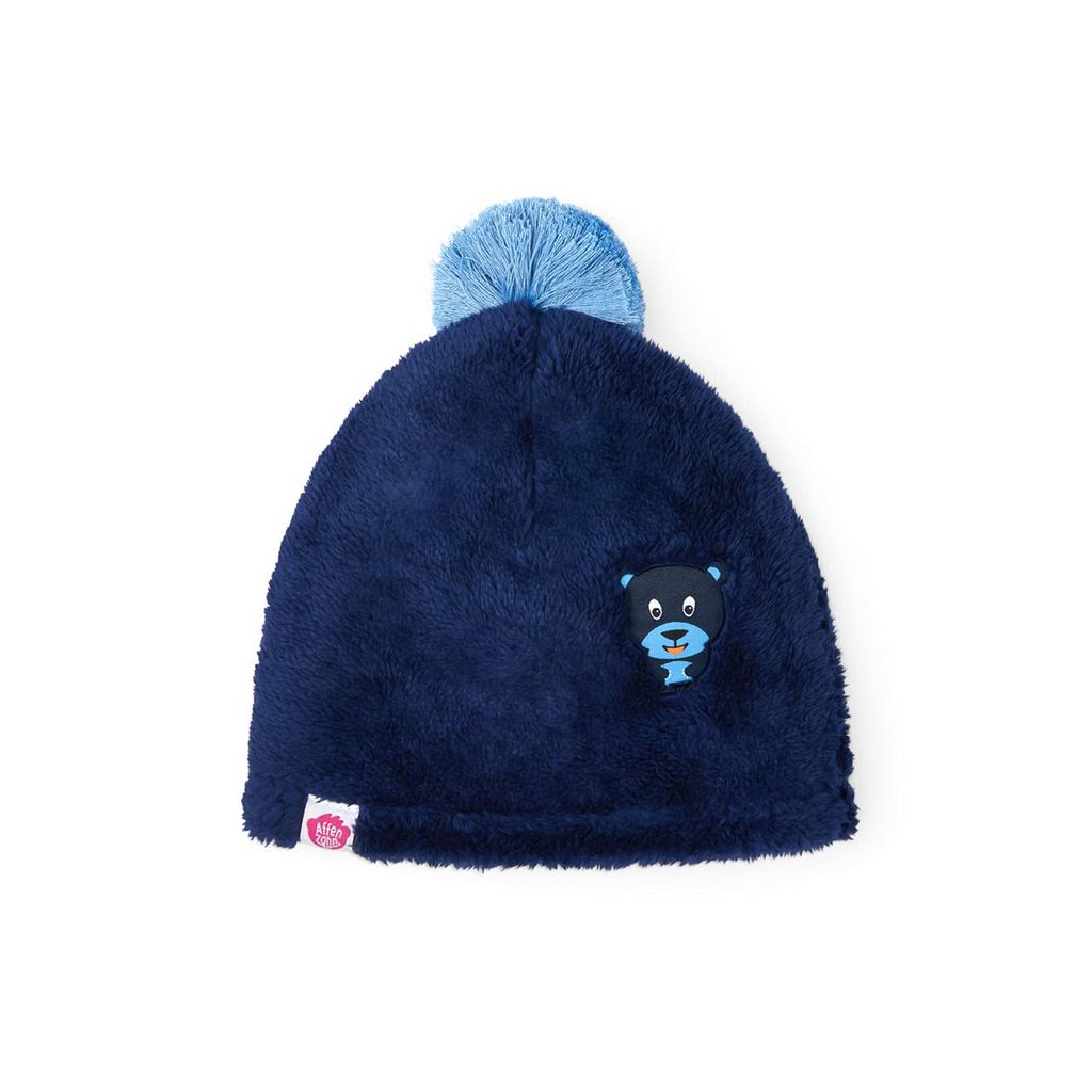 Affenzahn Mütze Beanie Bär blau