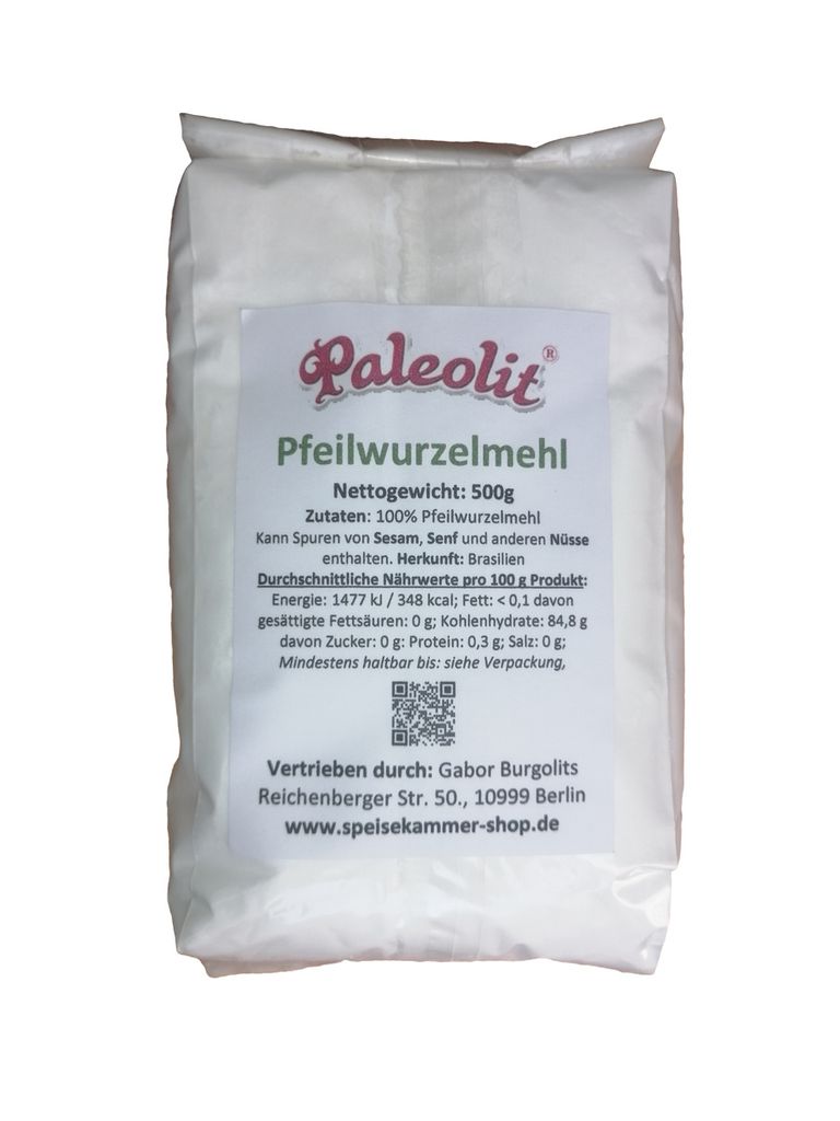 500g Paleolit Pfeilwurzelmehl Pulver Stärke / glutenfrei / Produktbild 